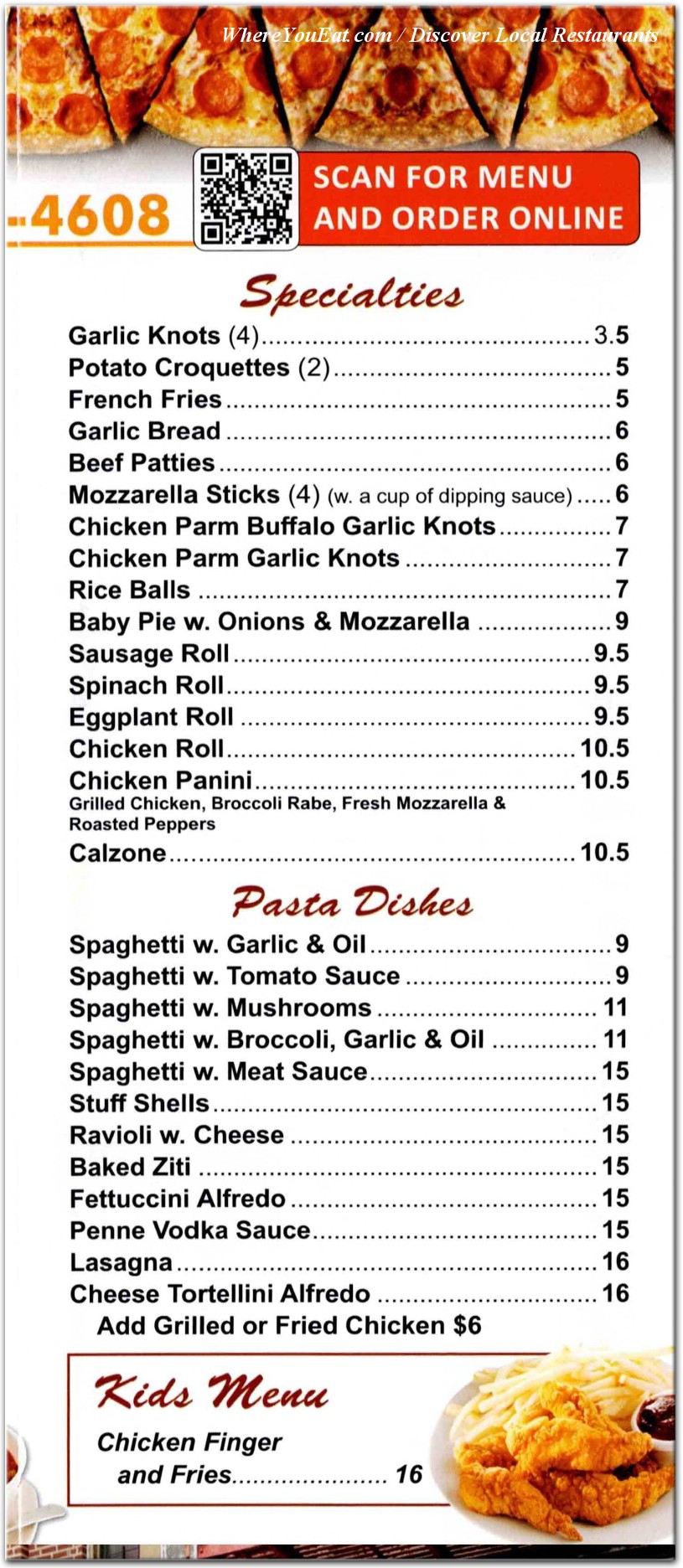 menu image