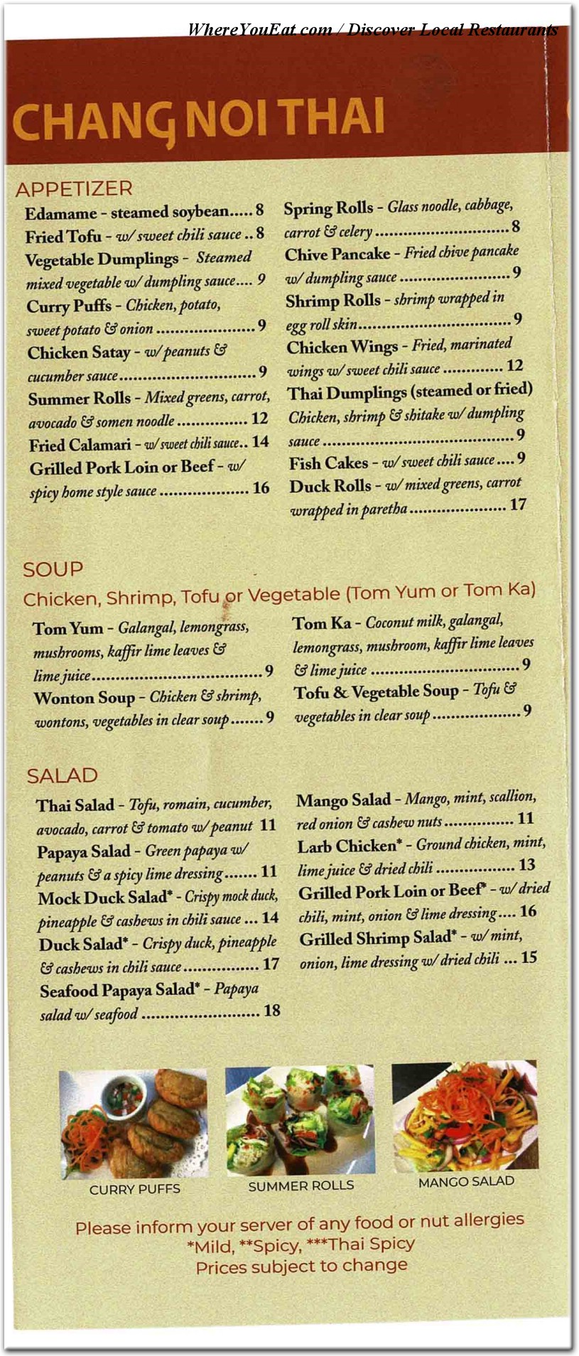 menu image