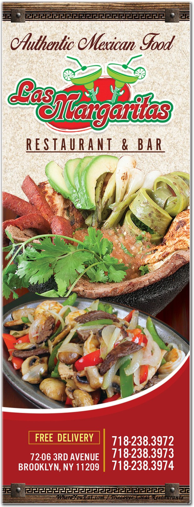 Las Margaritas Restaurant & Bar Restaurant in Brooklyn / Menus & Photos