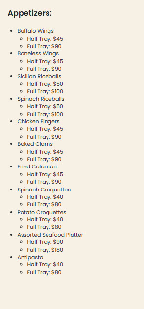 menu image