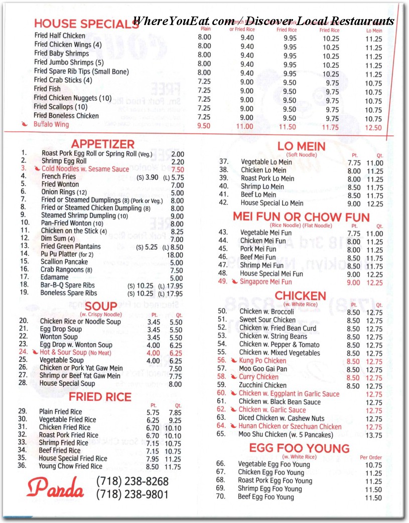 menu image