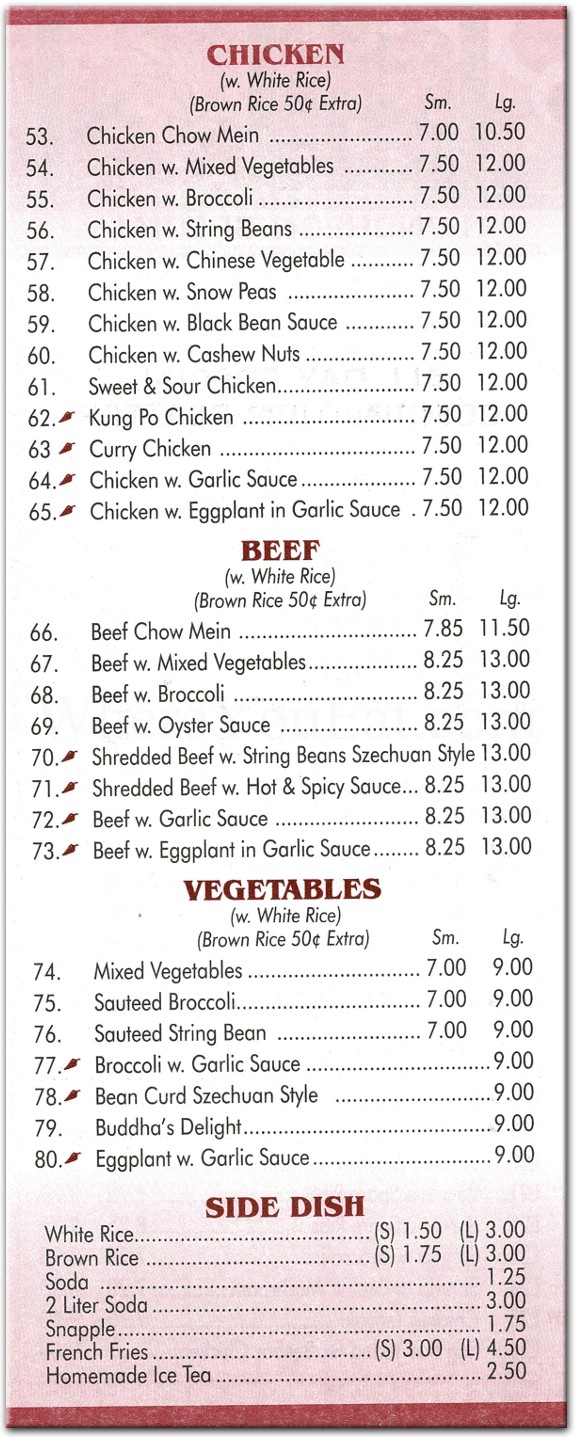 Szechuan Delight 86th street Restaurant in Brooklyn / Official Menus ...