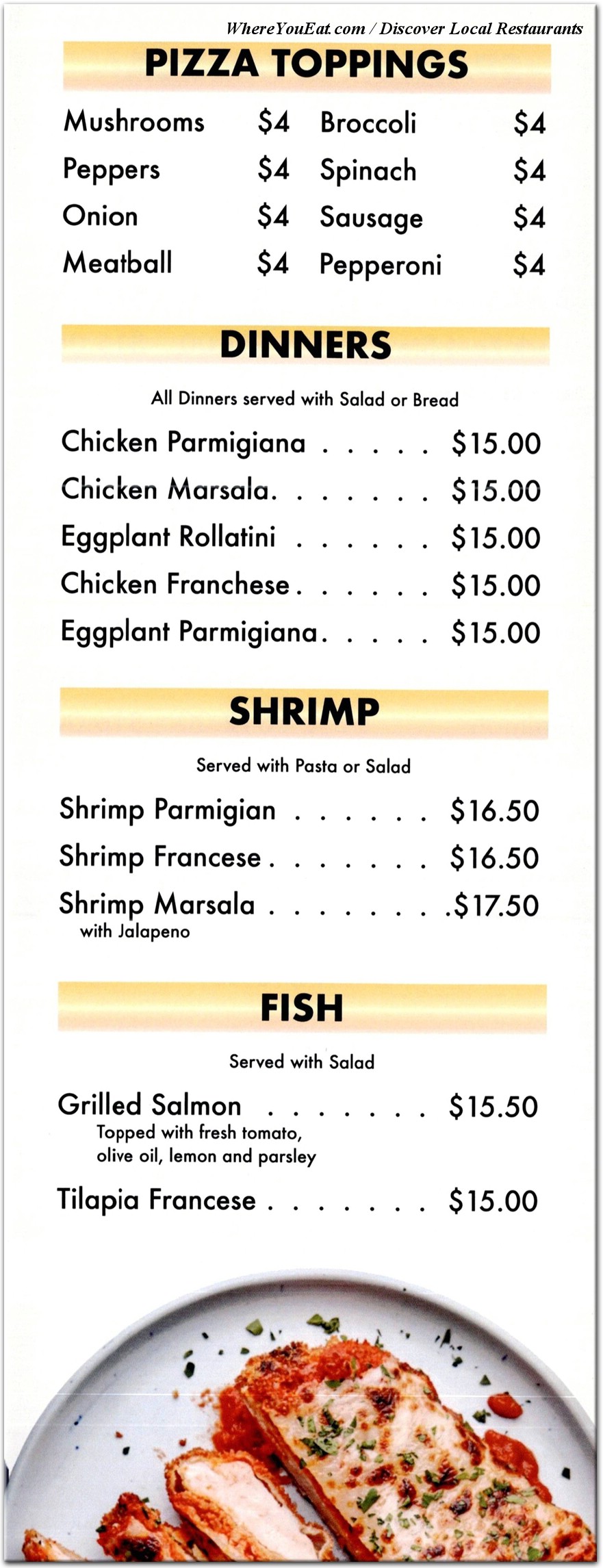 menu image