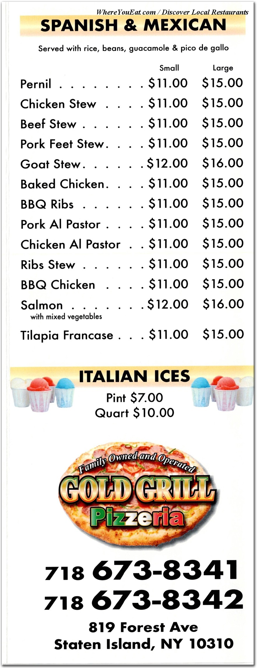 menu image