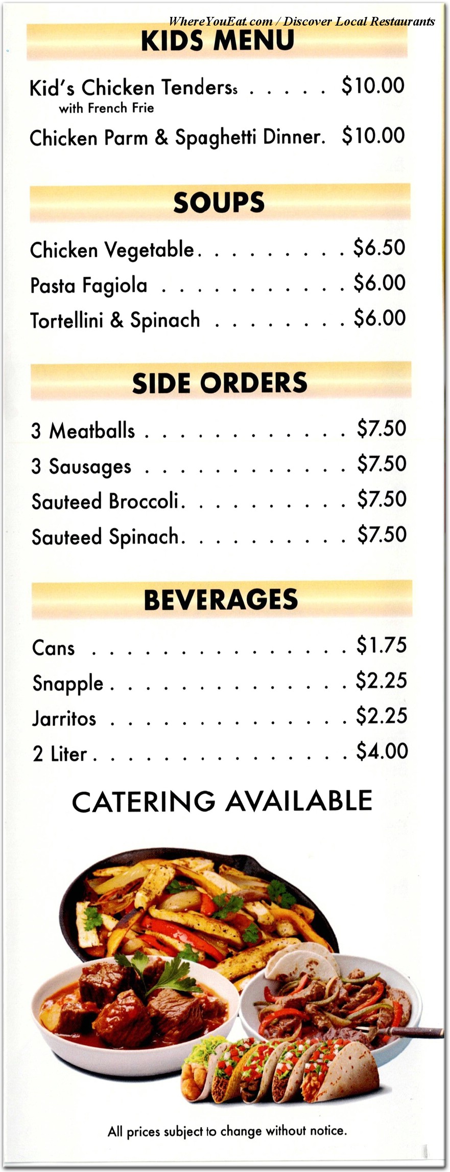 menu image