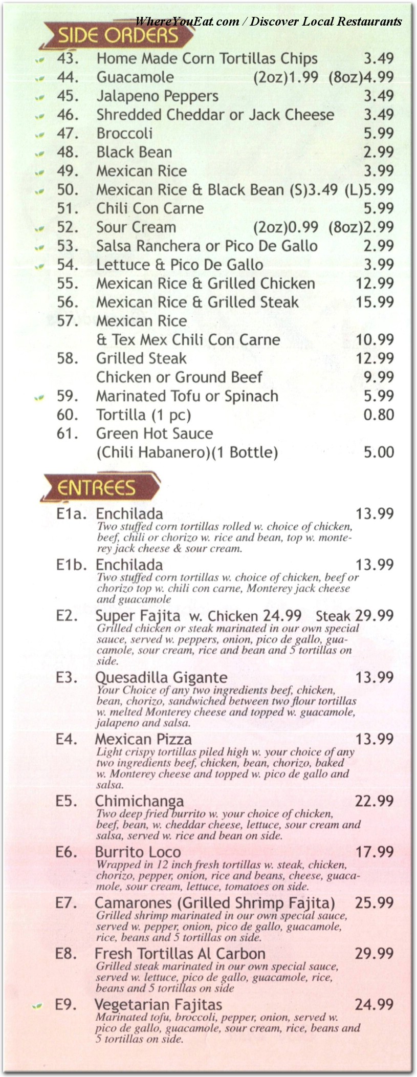 menu image