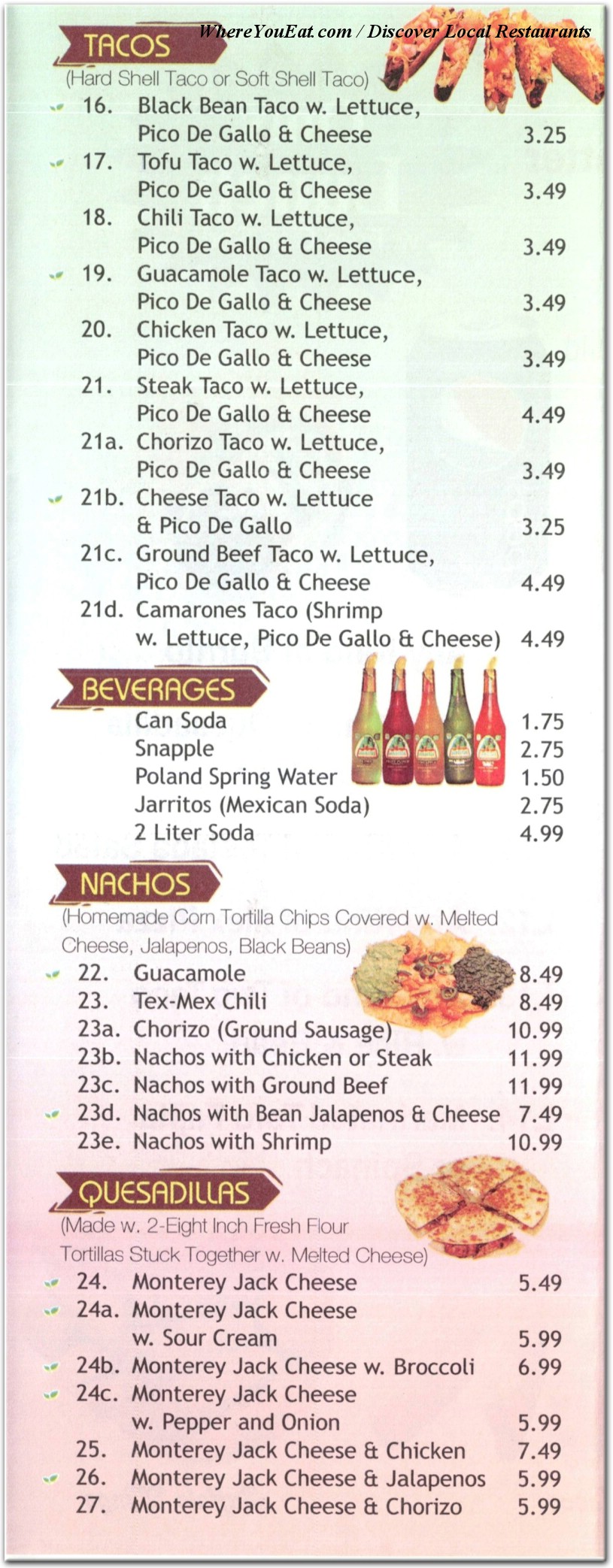 menu image