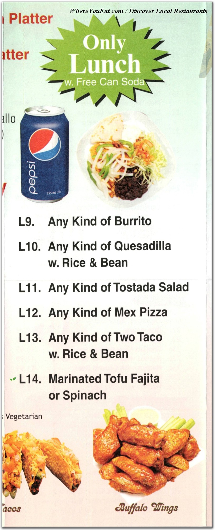 menu image