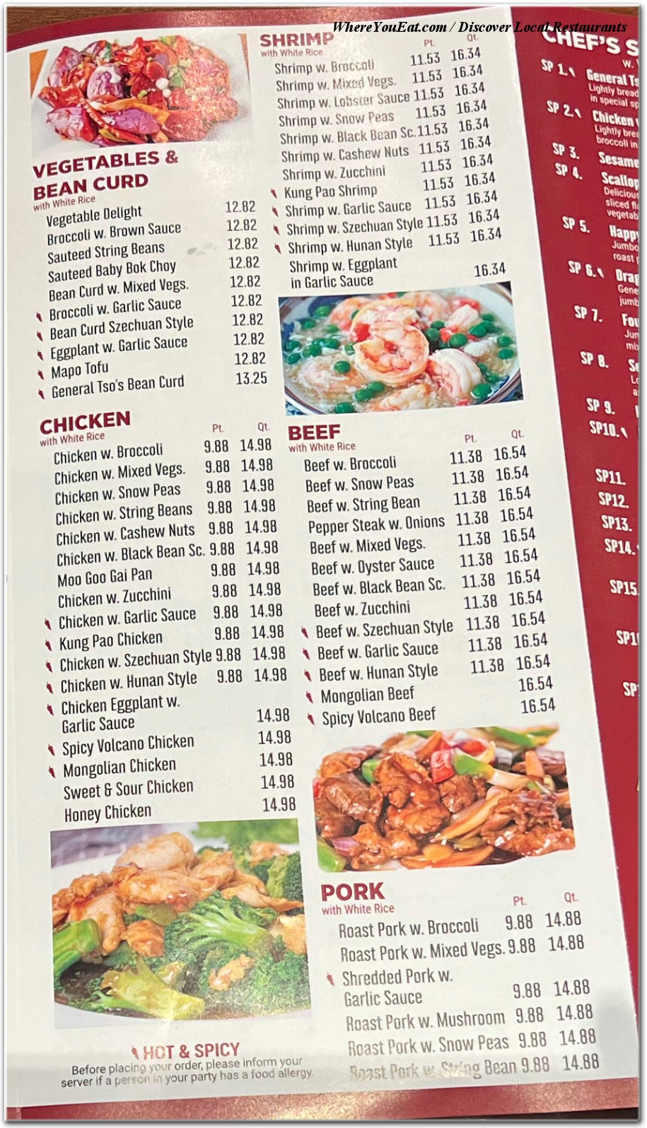 menu image