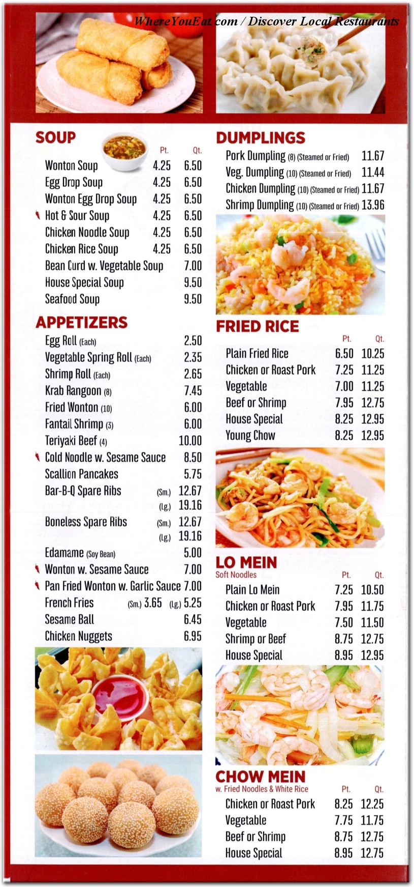 menu image