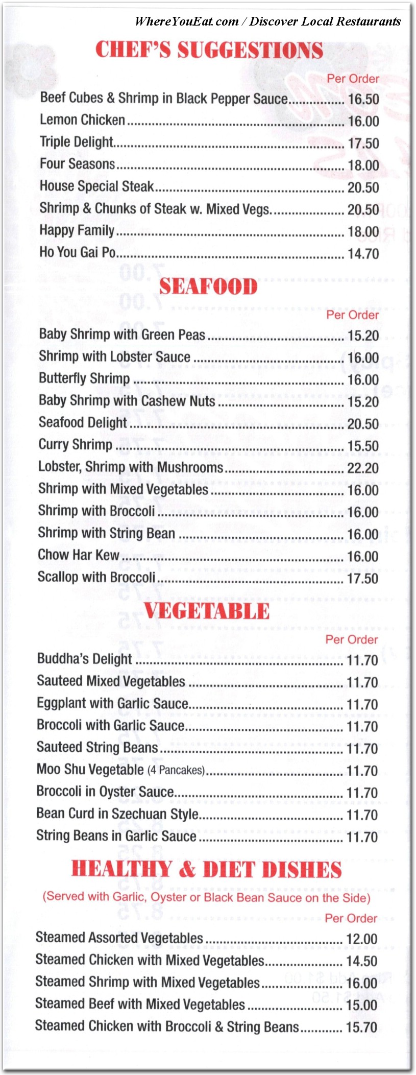 menu image