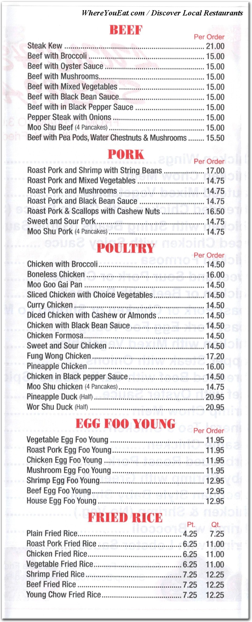 menu image