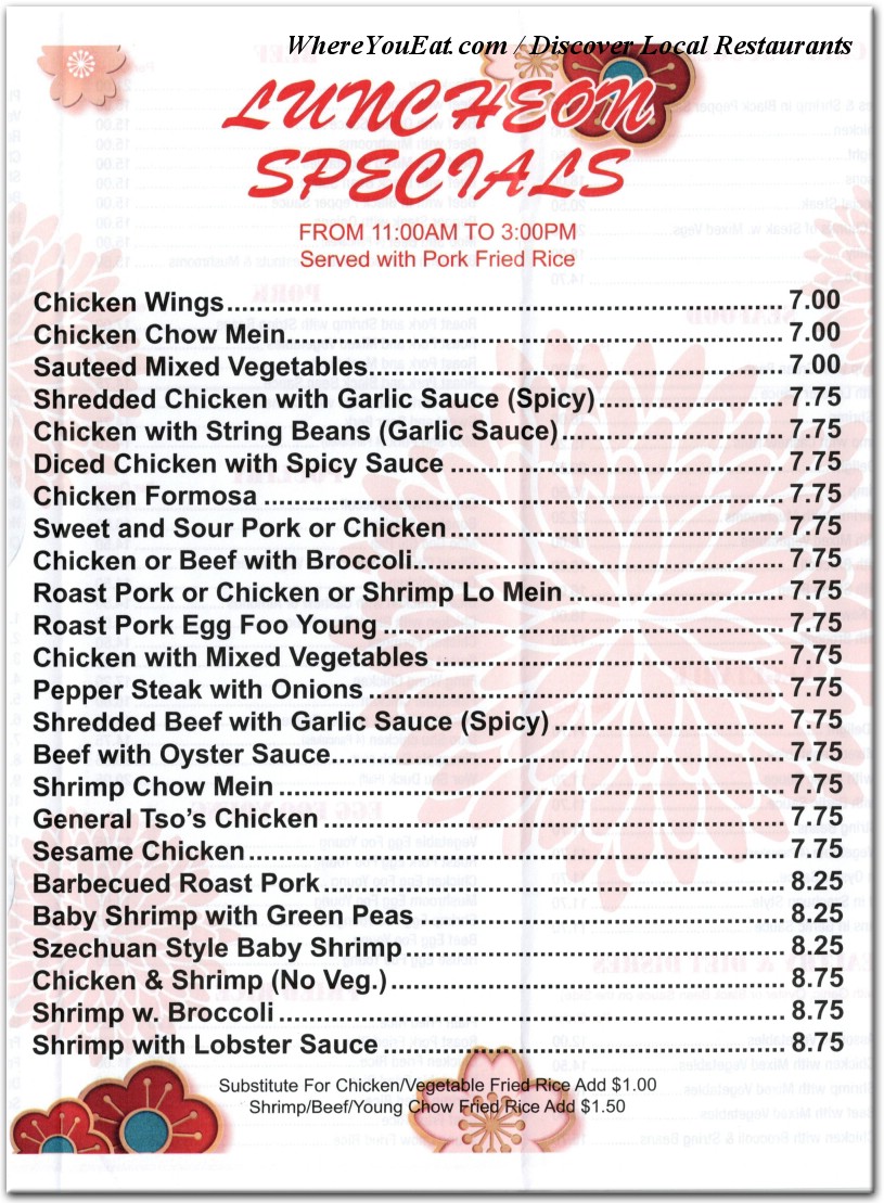 menu image