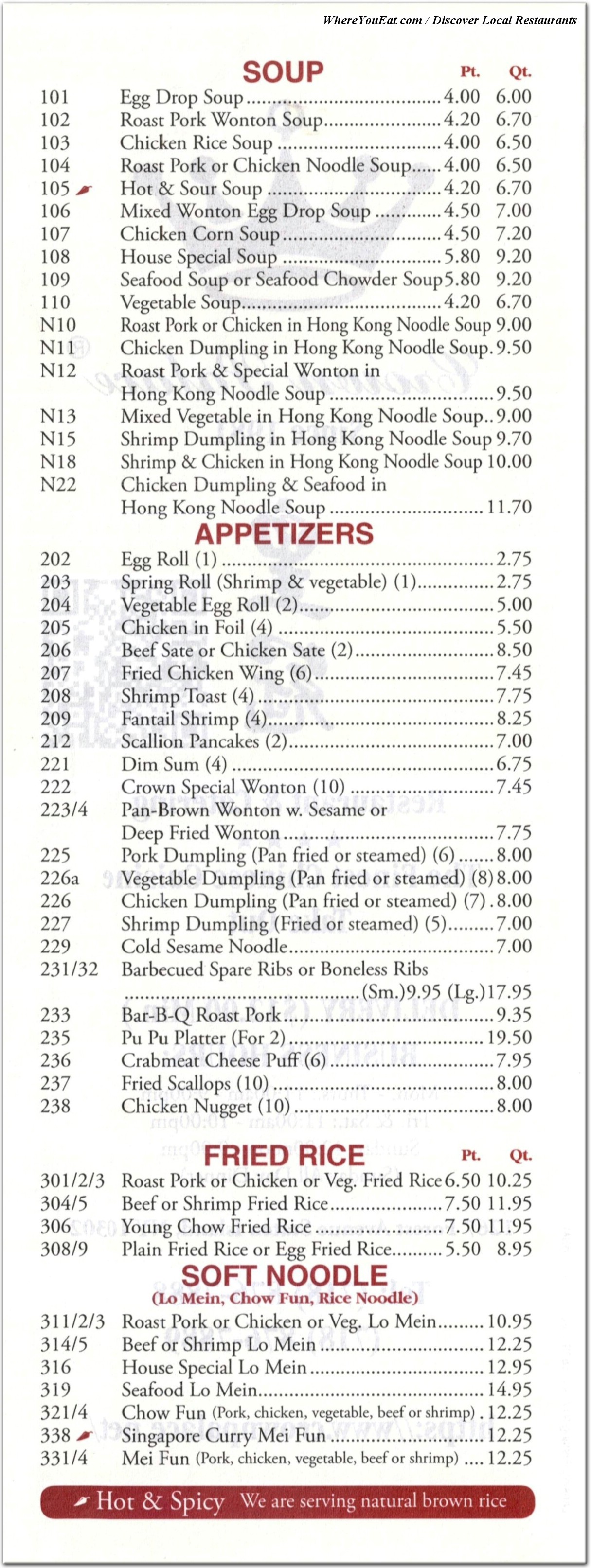 menu image