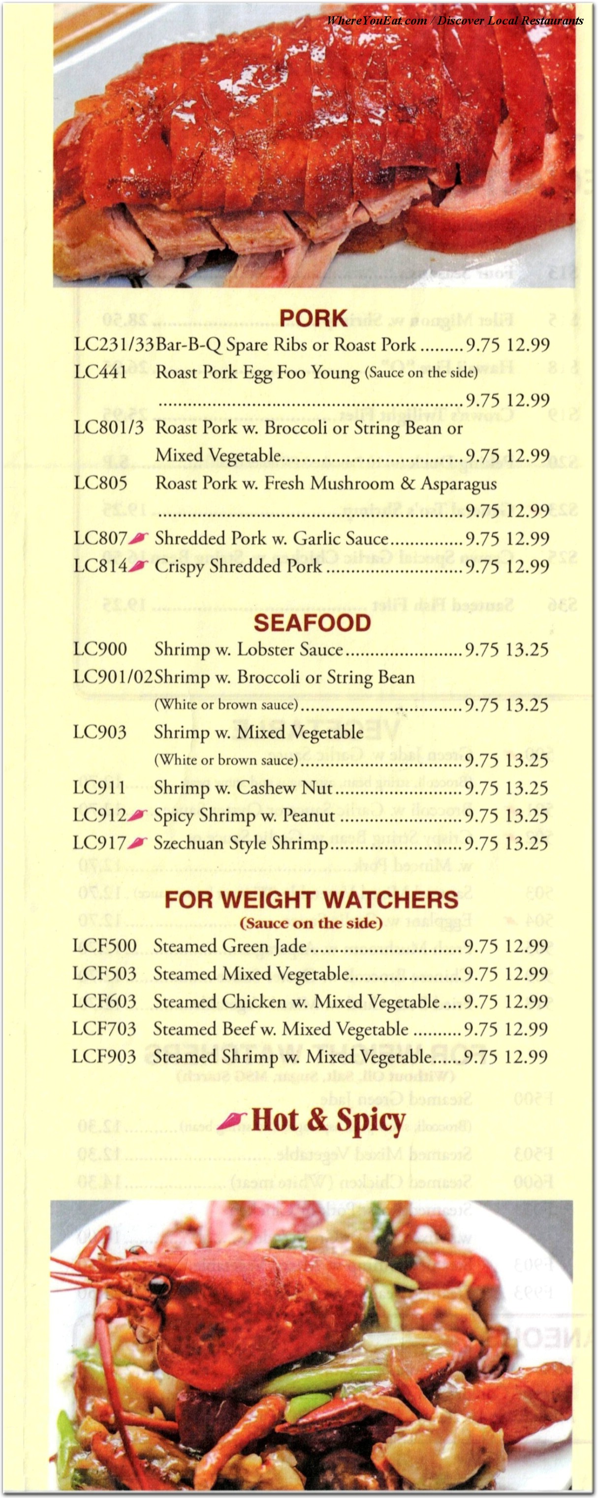 menu image