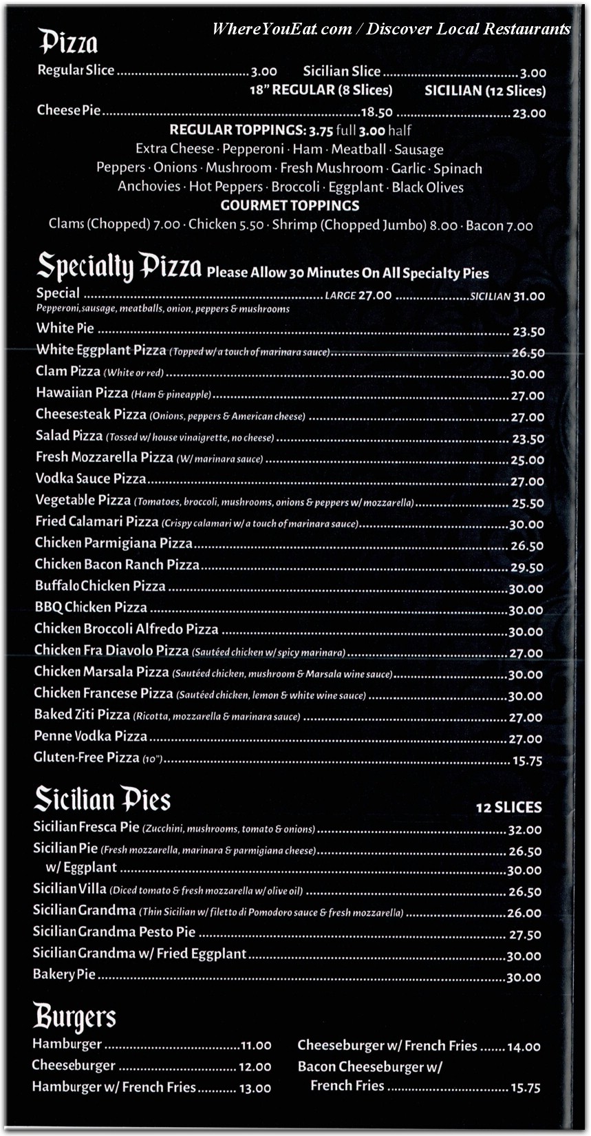 menu image