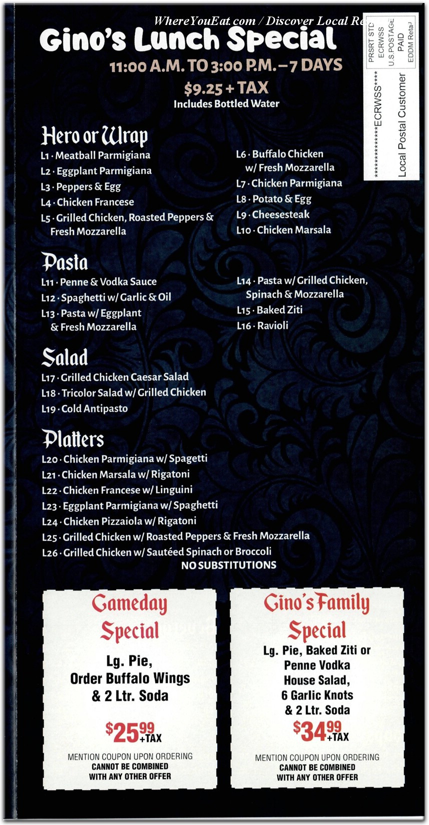 menu image