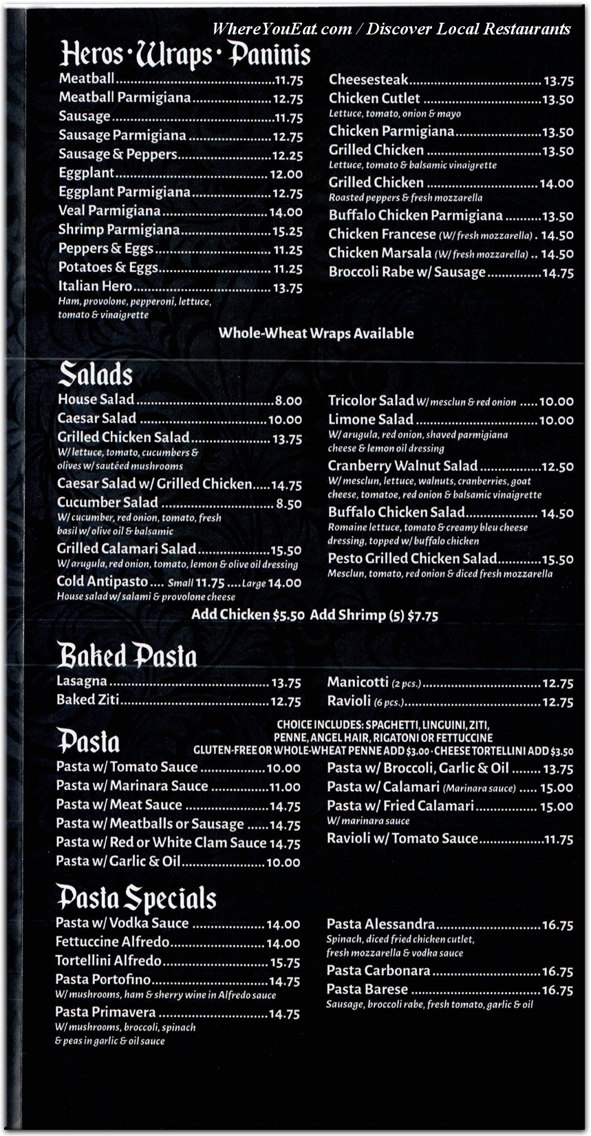 menu image