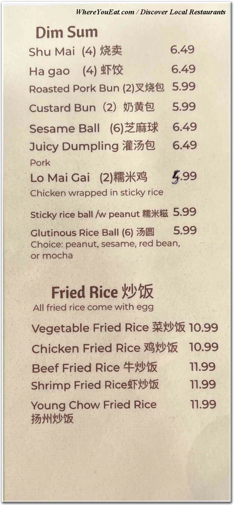 menu image