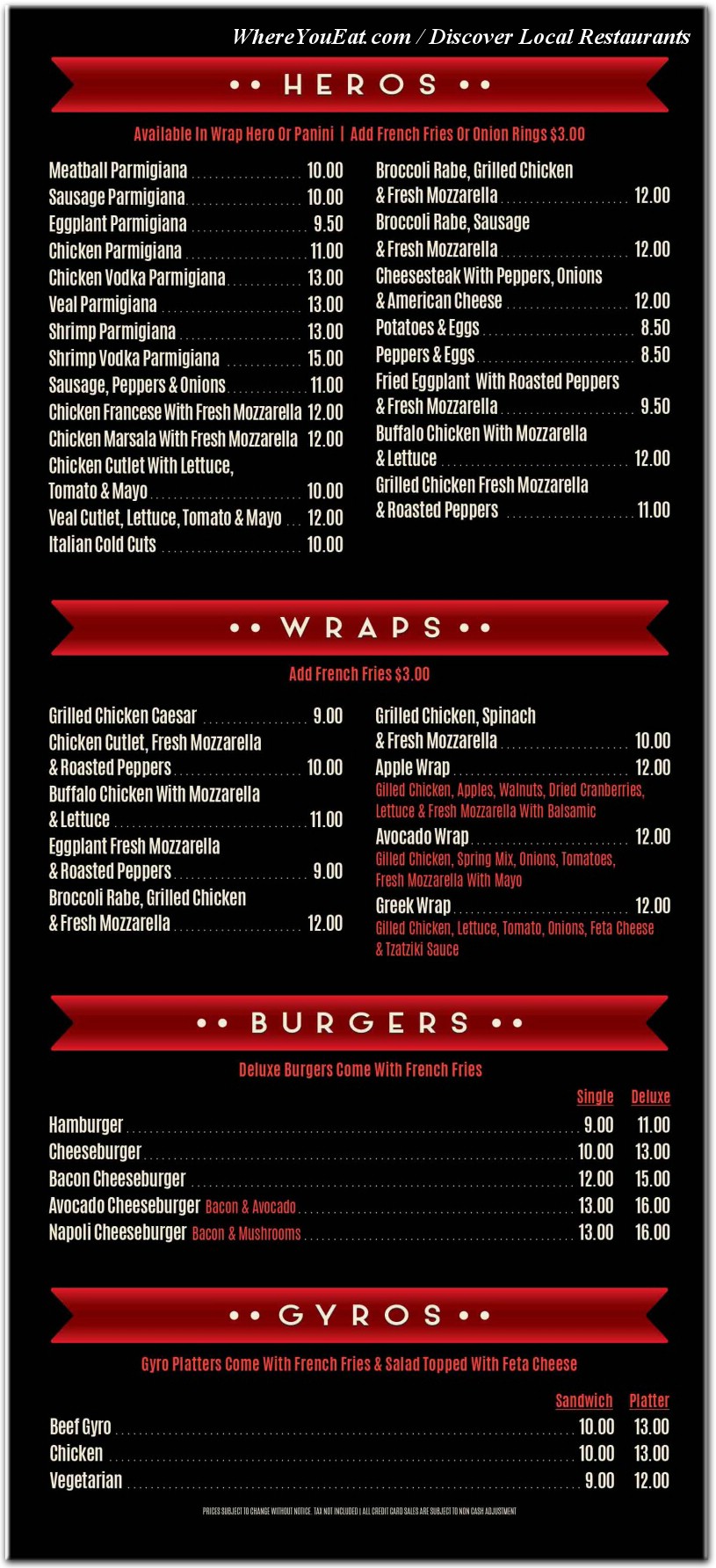 menu image