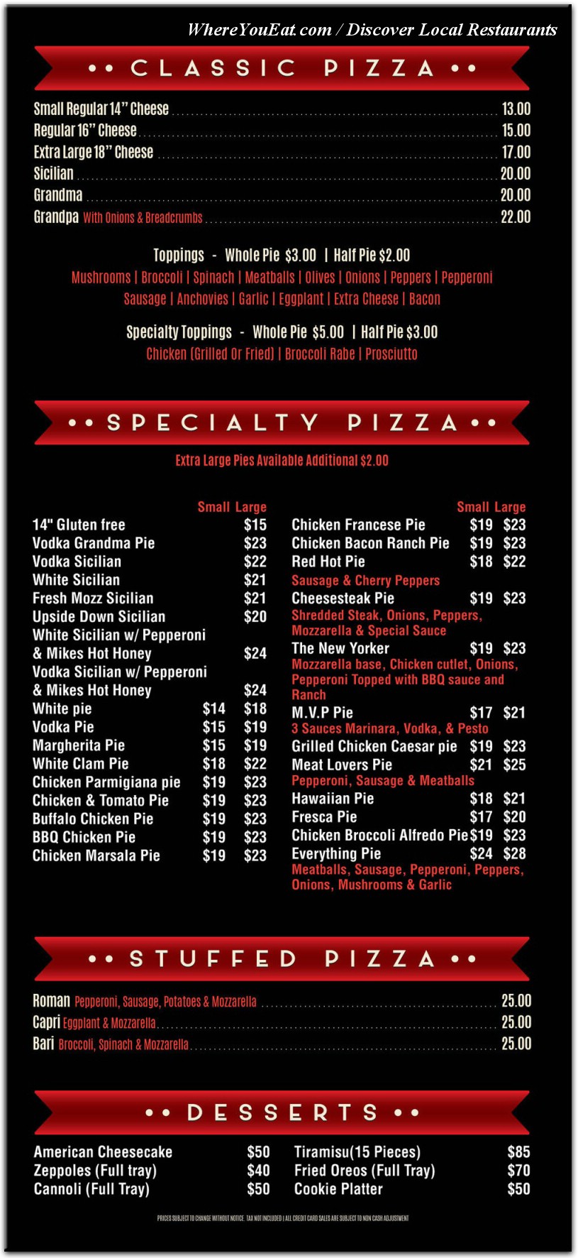 menu image