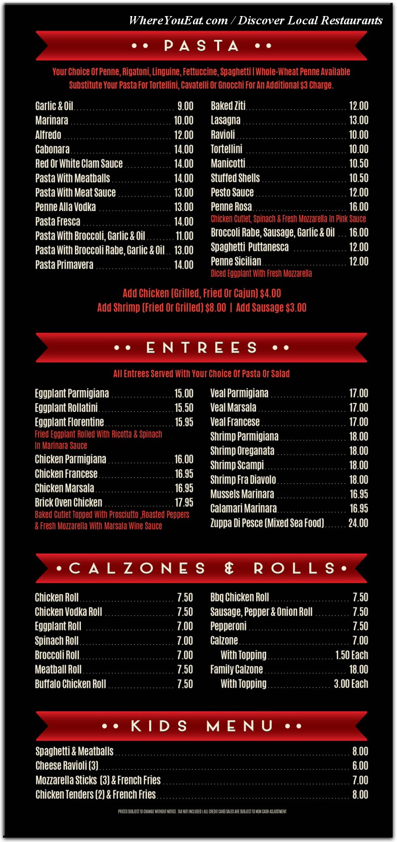 menu image