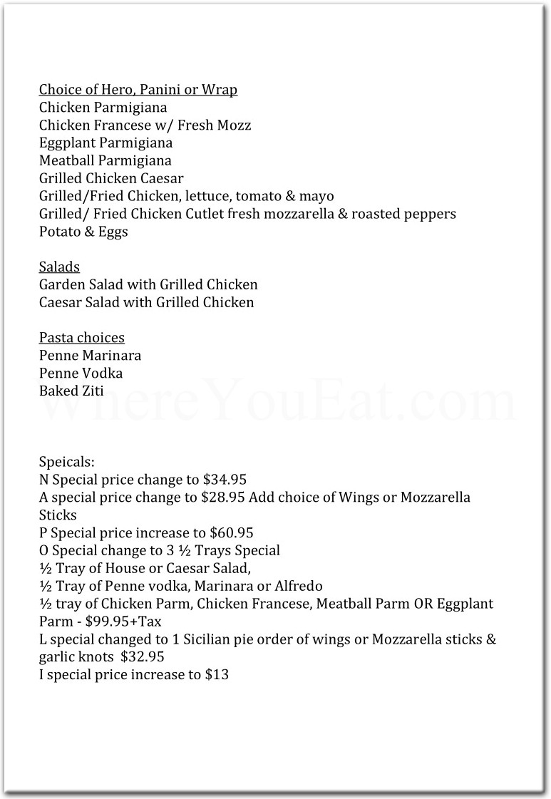 menu image