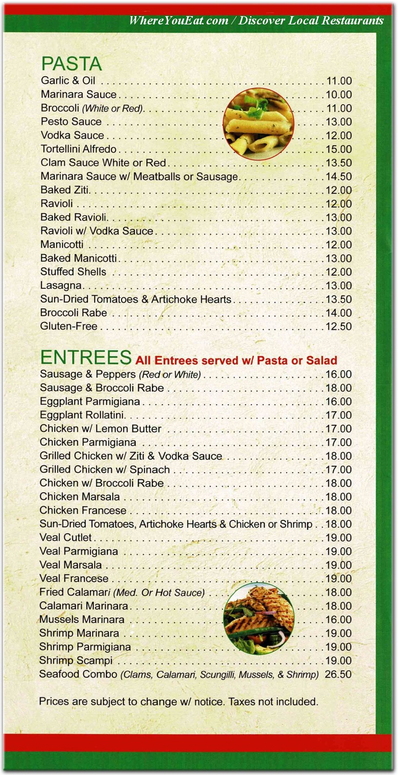 menu image