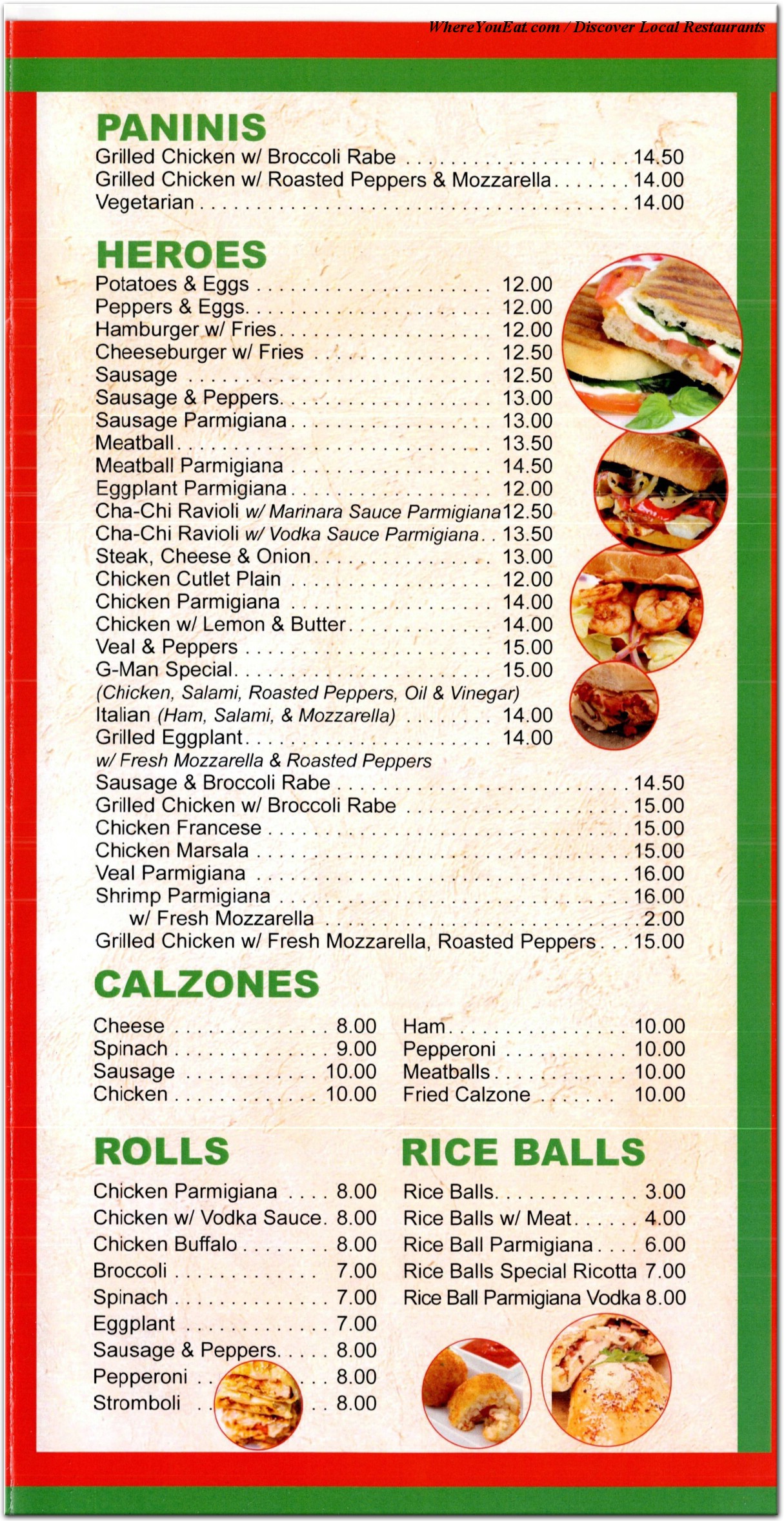 menu image
