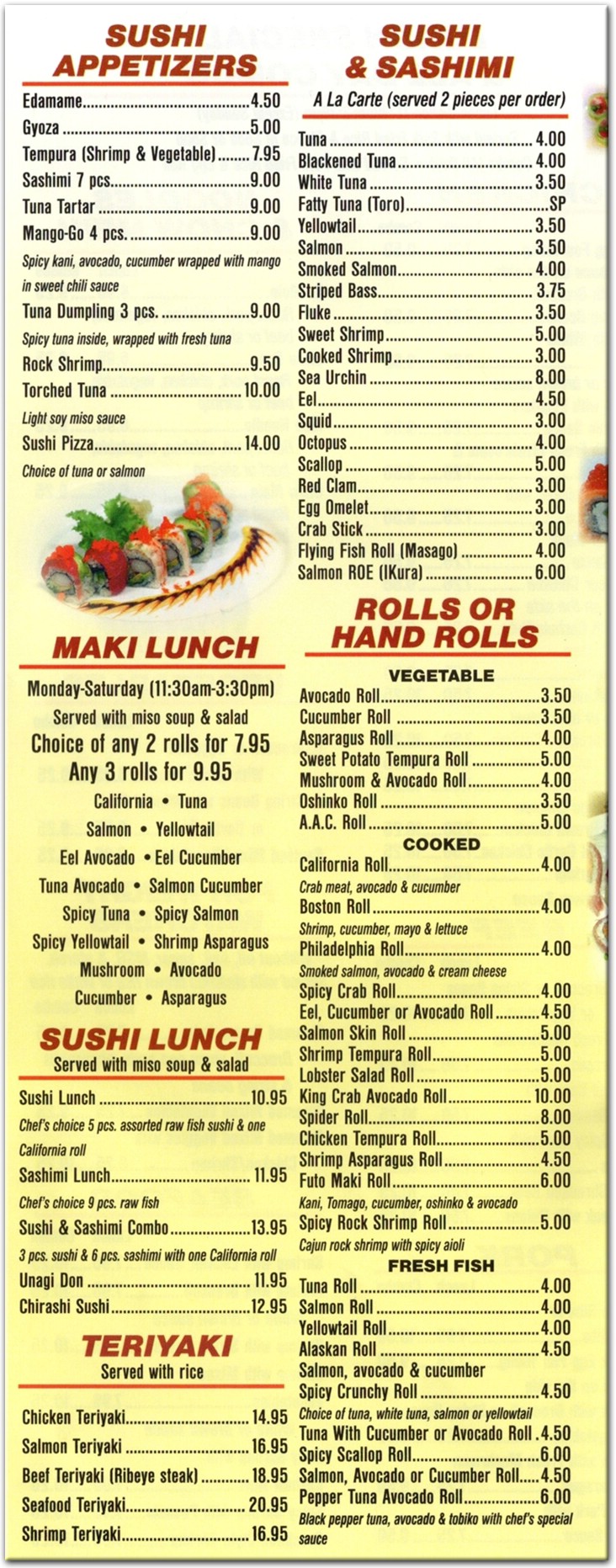 menu image