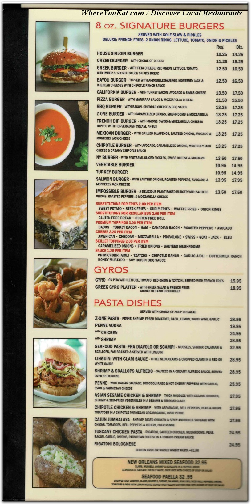 menu image