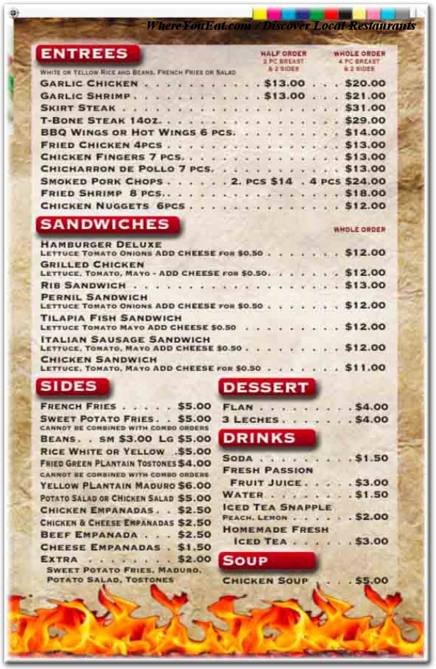 menu image