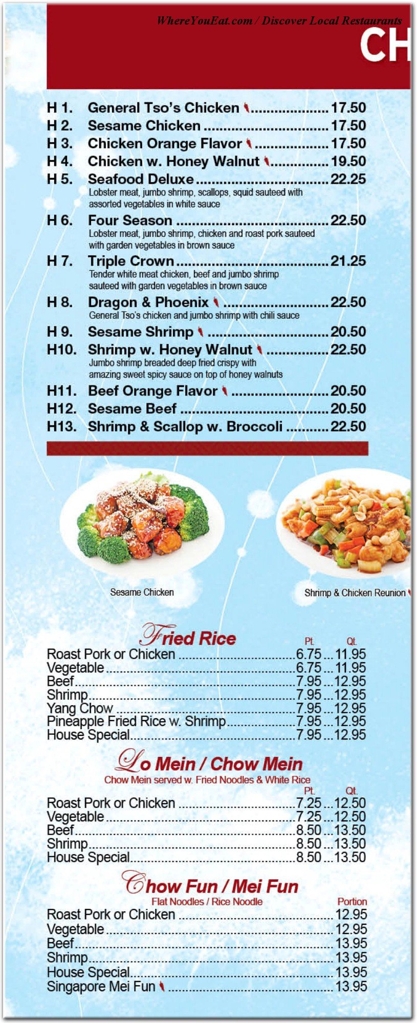 menu image