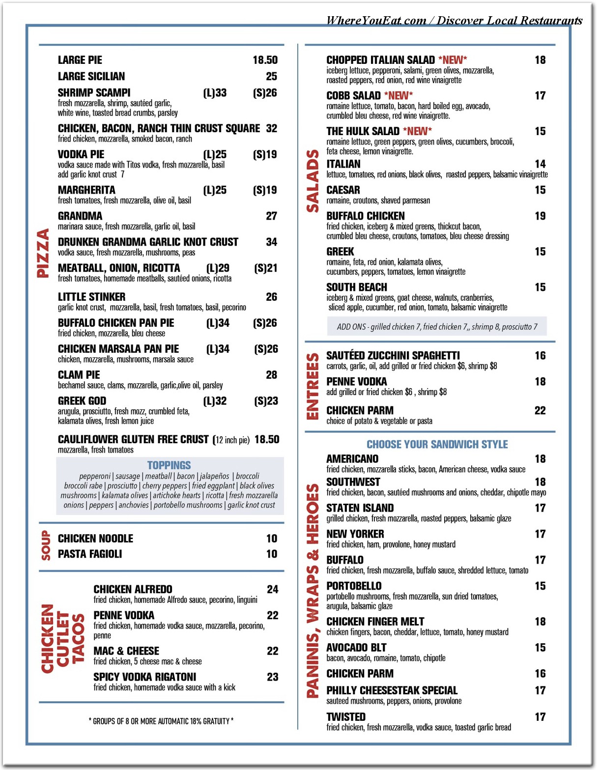 menu image