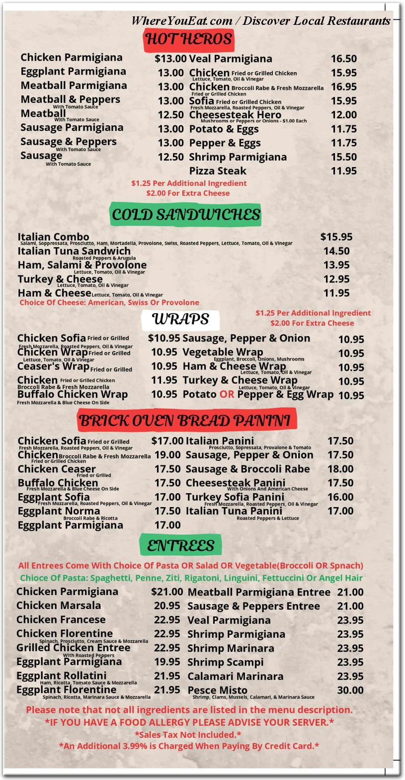 menu image