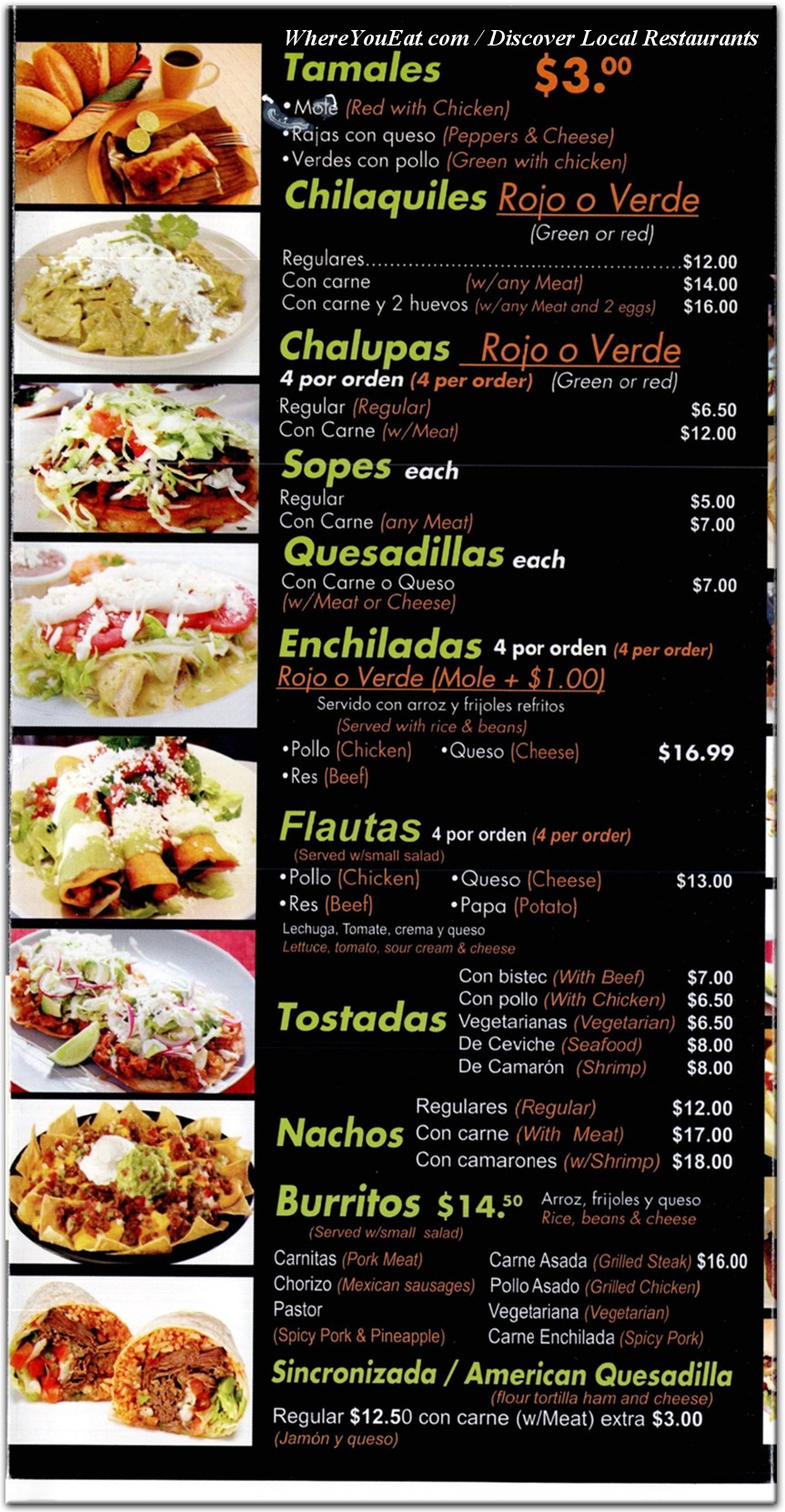 menu image