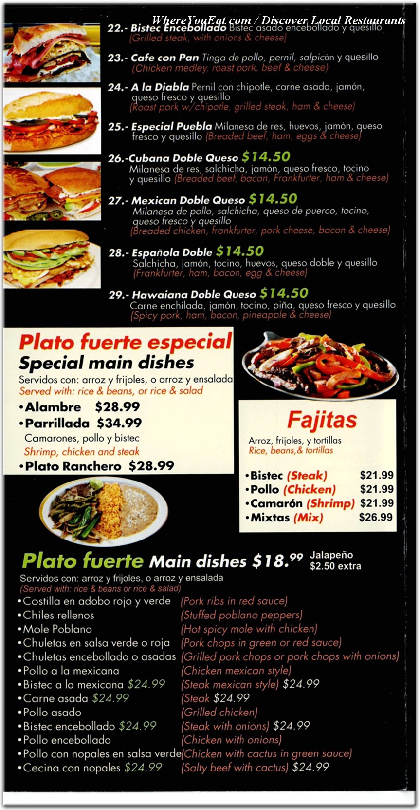 menu image