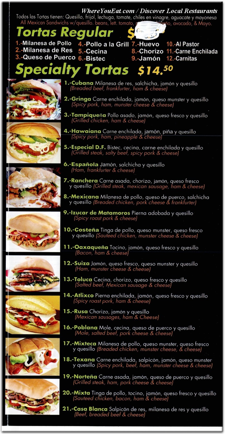 menu image