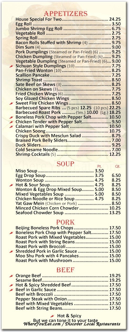 menu image