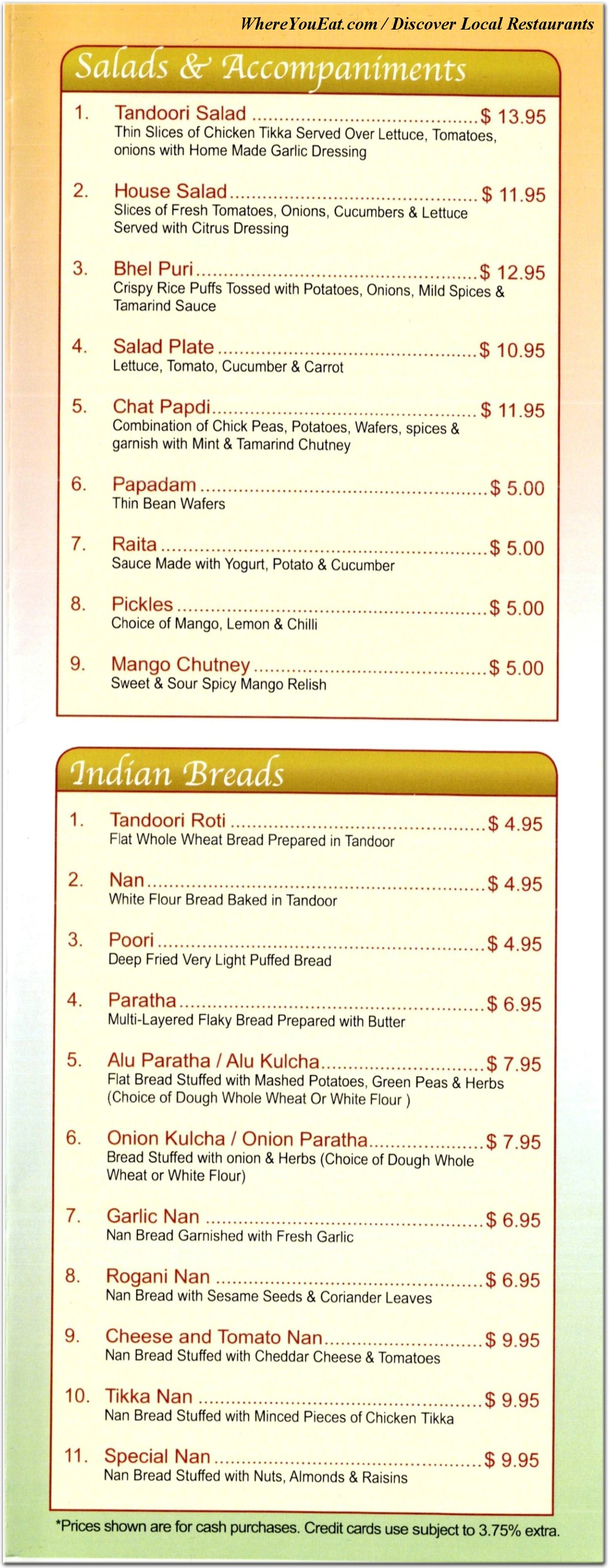 menu image