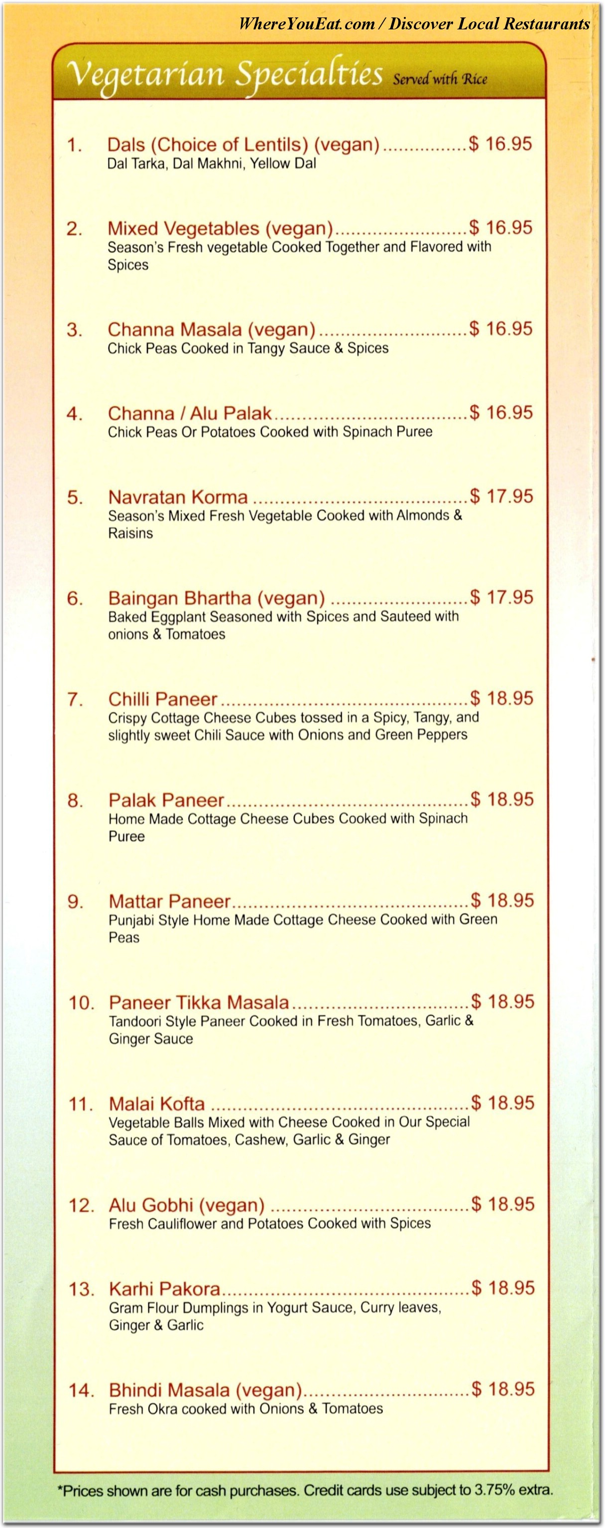 menu image