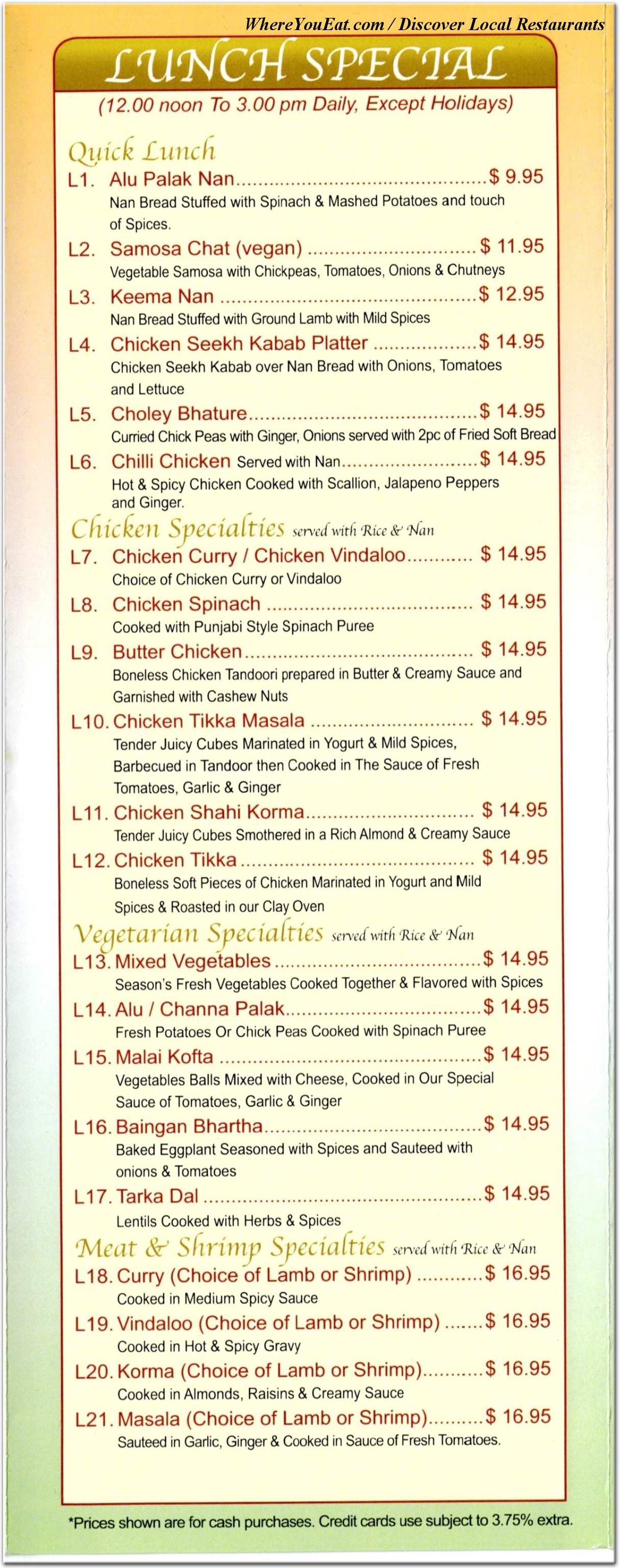 menu image