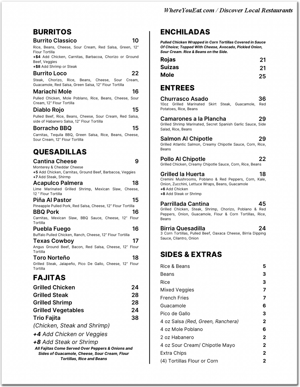 menu image