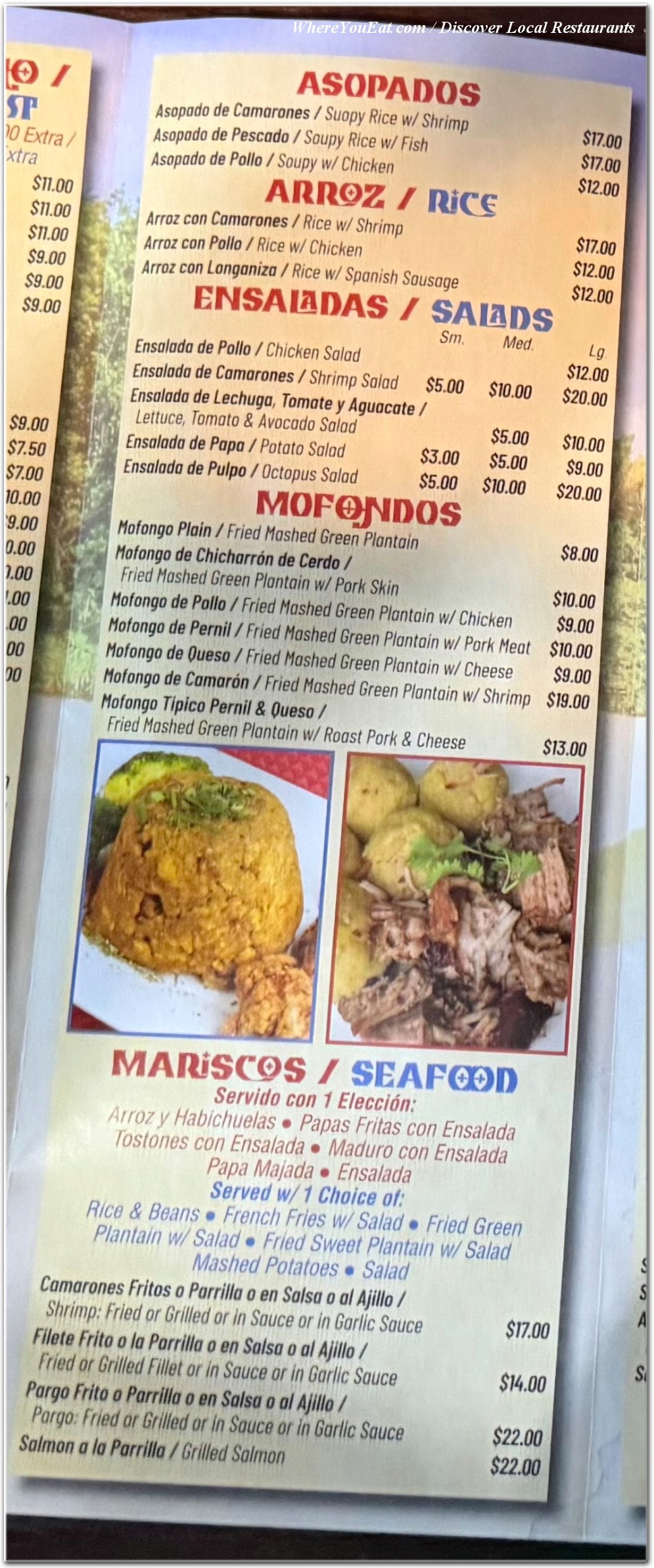 menu image