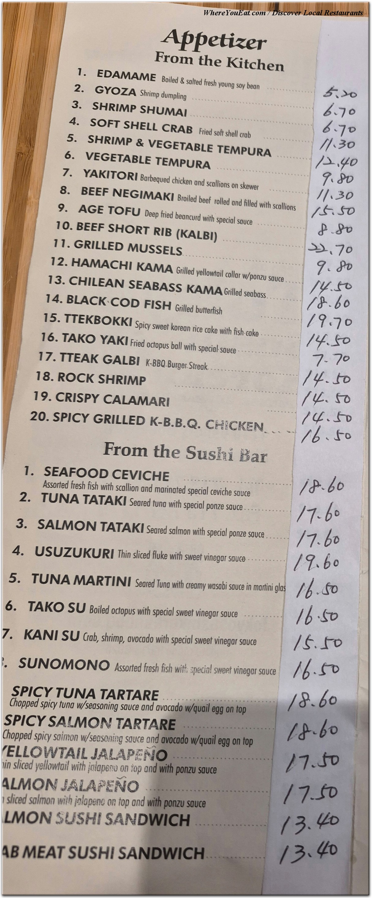 menu image