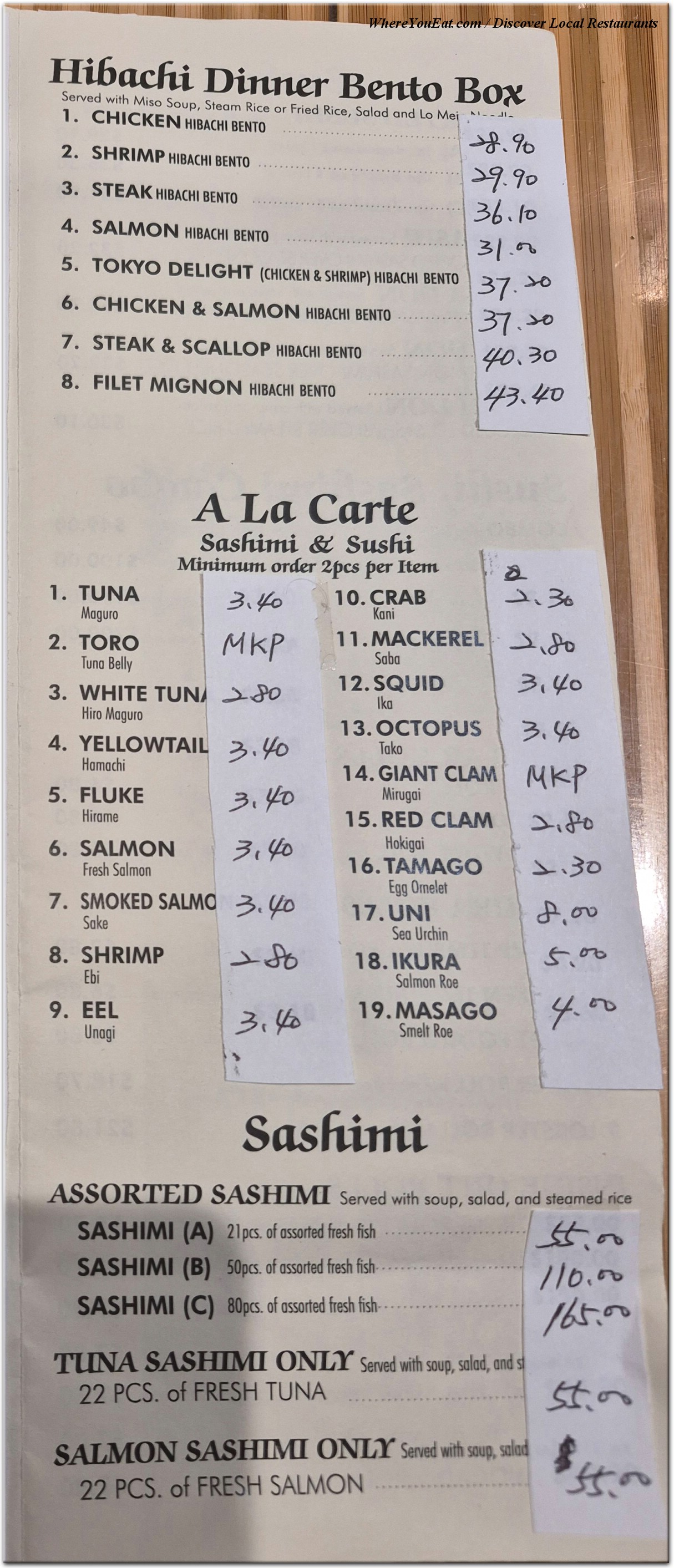 menu image