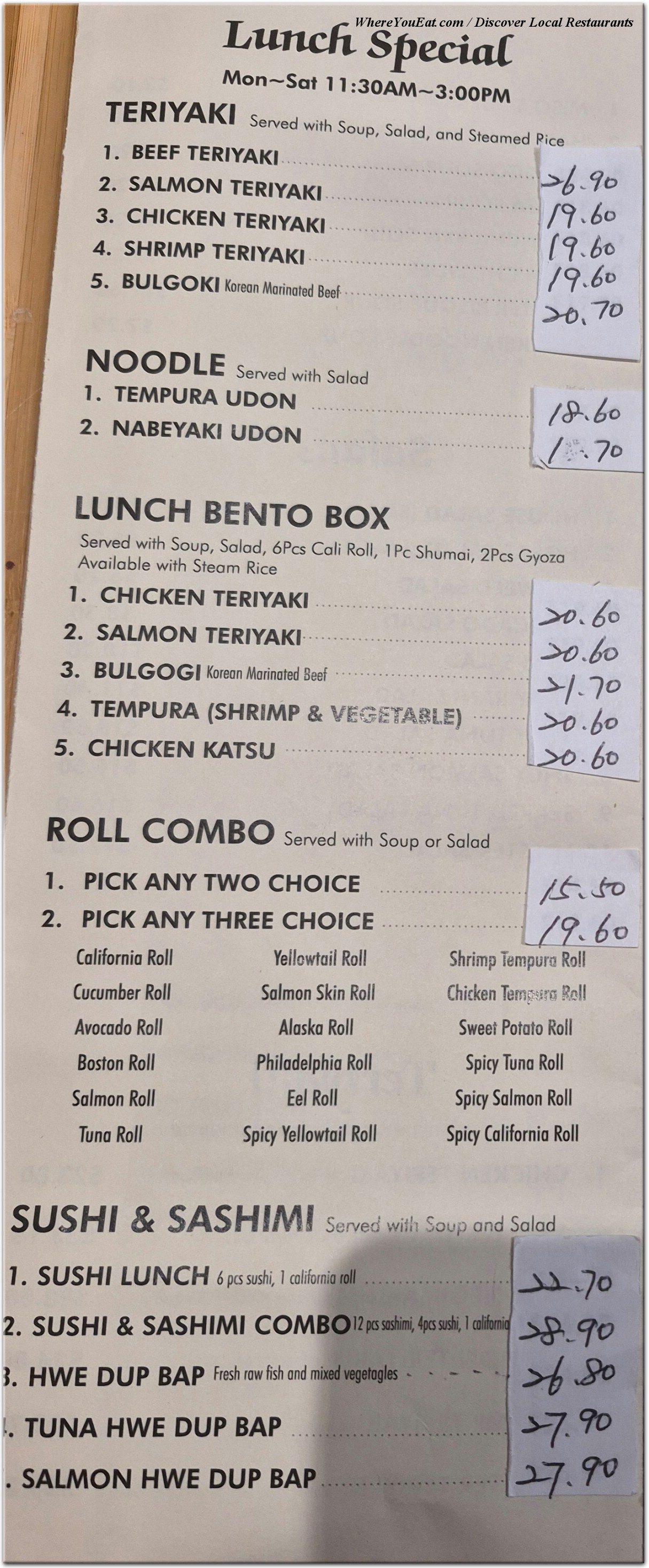 menu image
