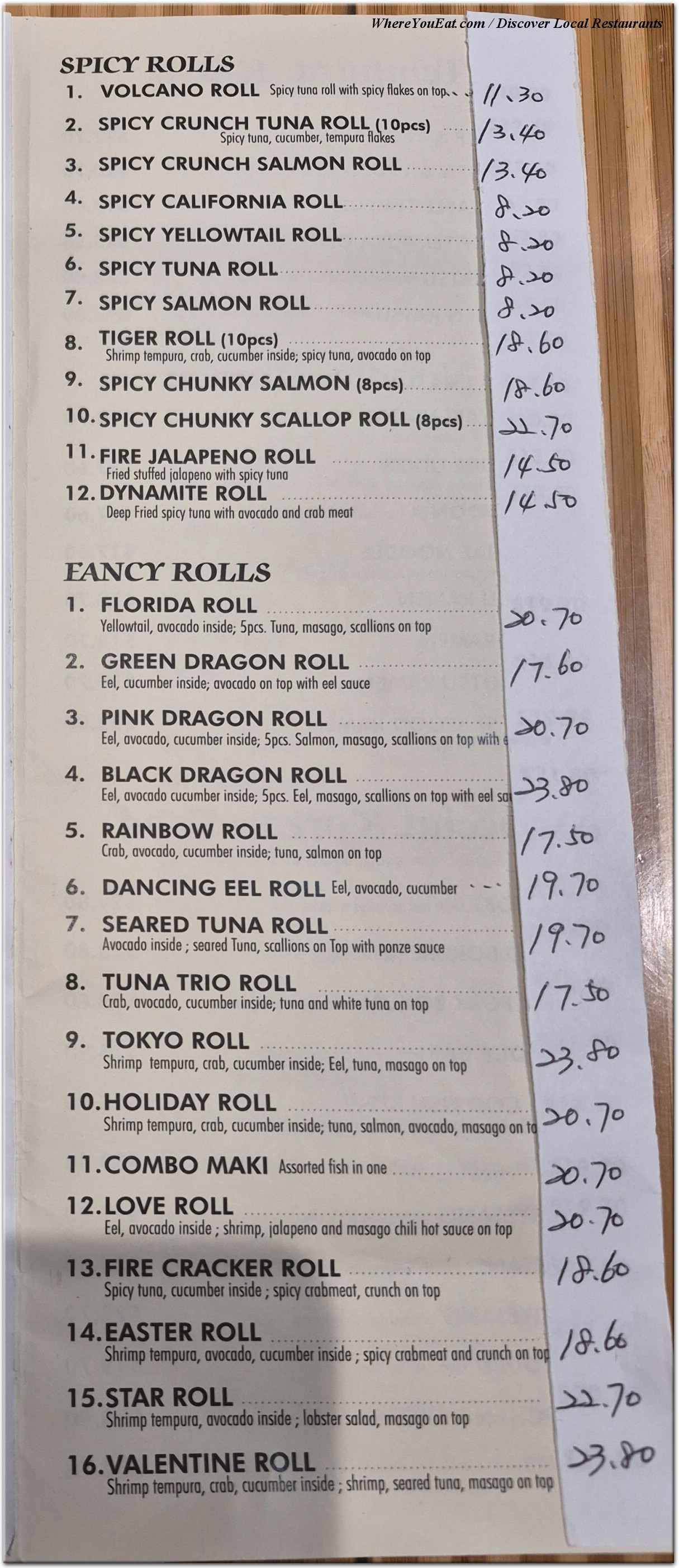 menu image