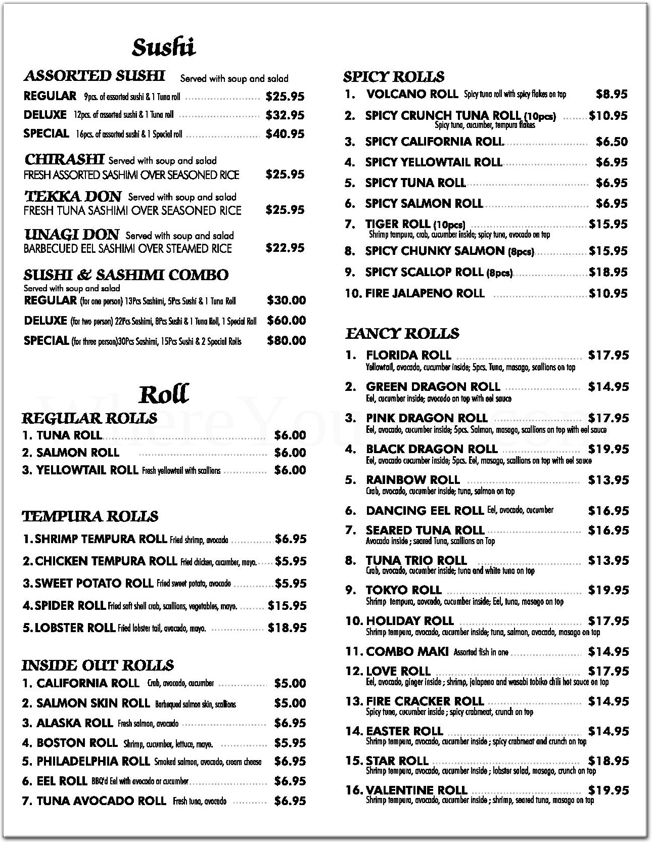 menu image