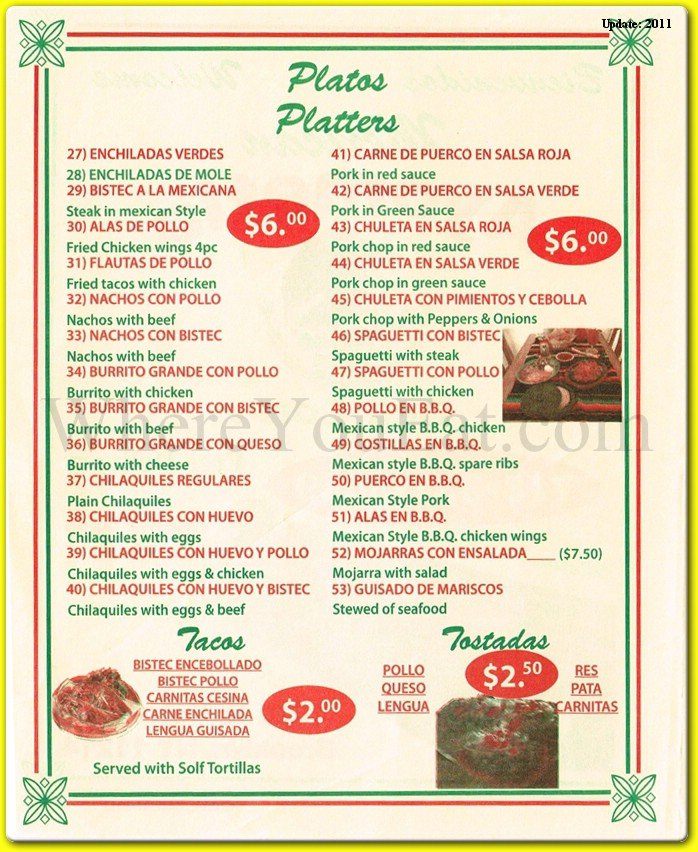 menu image